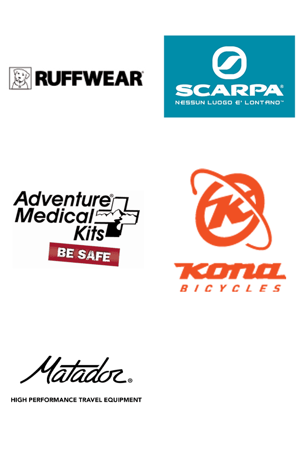 Brands we carry: Ruffwear, Scarpa, and Adventure Medical Kits