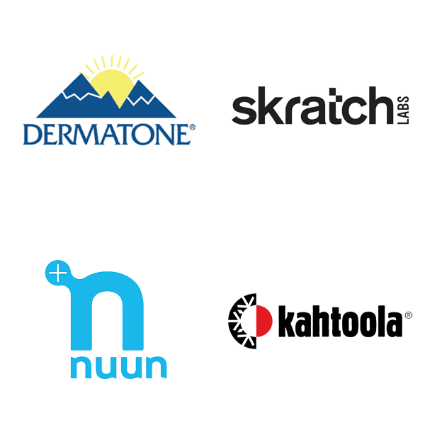 Brands we carry: Dermatone, Skratch Labs, Nuun, and Kahtoola